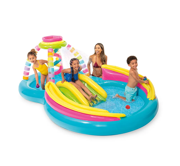 Intex Rainbow Funnel Play Center Pool For Kids (9'8X6'3X3'6