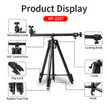 Jmary KP-2207 Overhead & Professional Vloging 2 in 1 Tripod