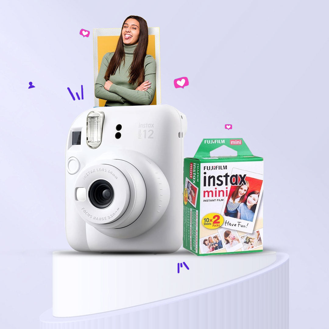 Fujifilm Camera Fujifilm Instax Mini Instant Film Camera Pack