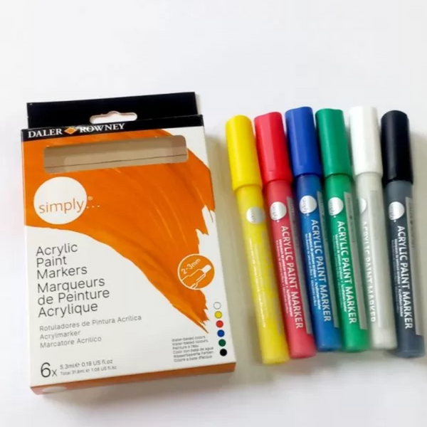 Best Acrylic Paint Marker By Daler Rowney Set Of 8