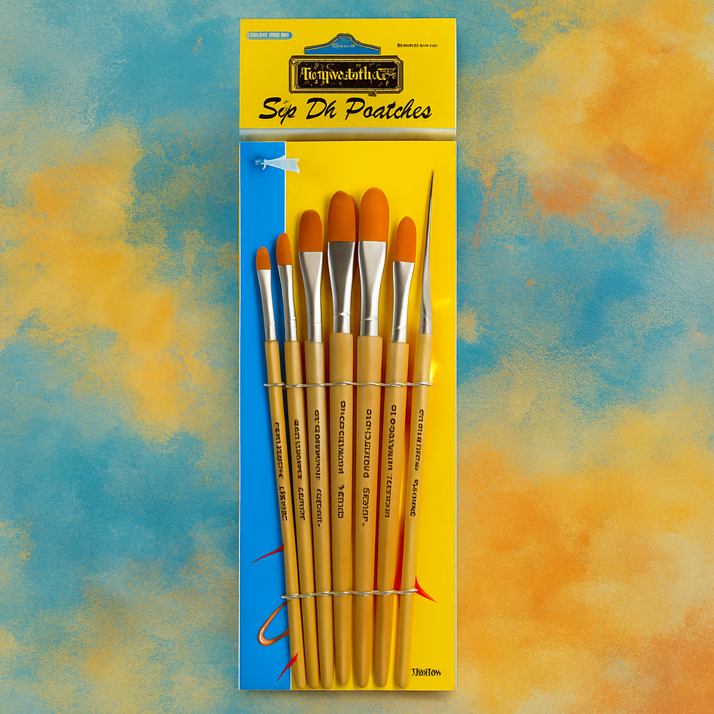 Keep Smiling Filbert Artist Brush Set Of 6 – thestationerycompany.pk