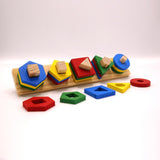 Wooden Toys Geometric Shape - thestationerycompany.pk