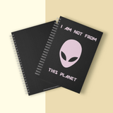Alien Cover Spiral Notebook