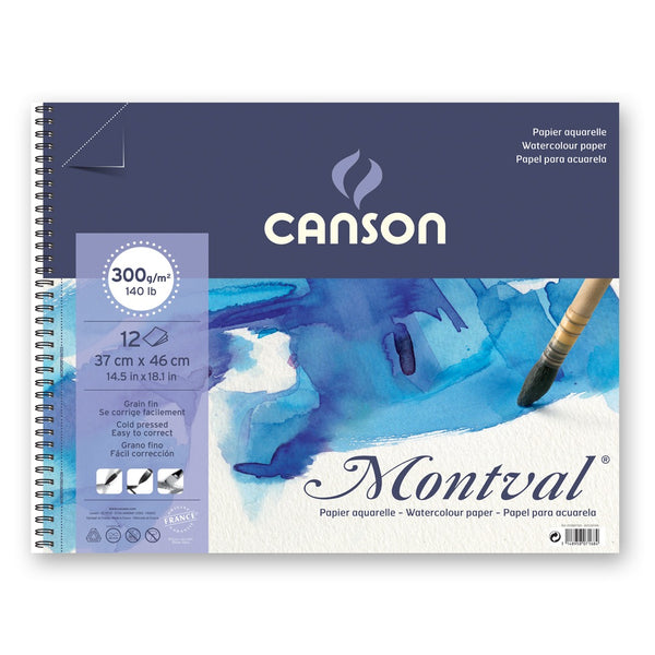 Canson 400039171 XL Watercolour Spiral Craft Pad, 300gsm, A3 Size