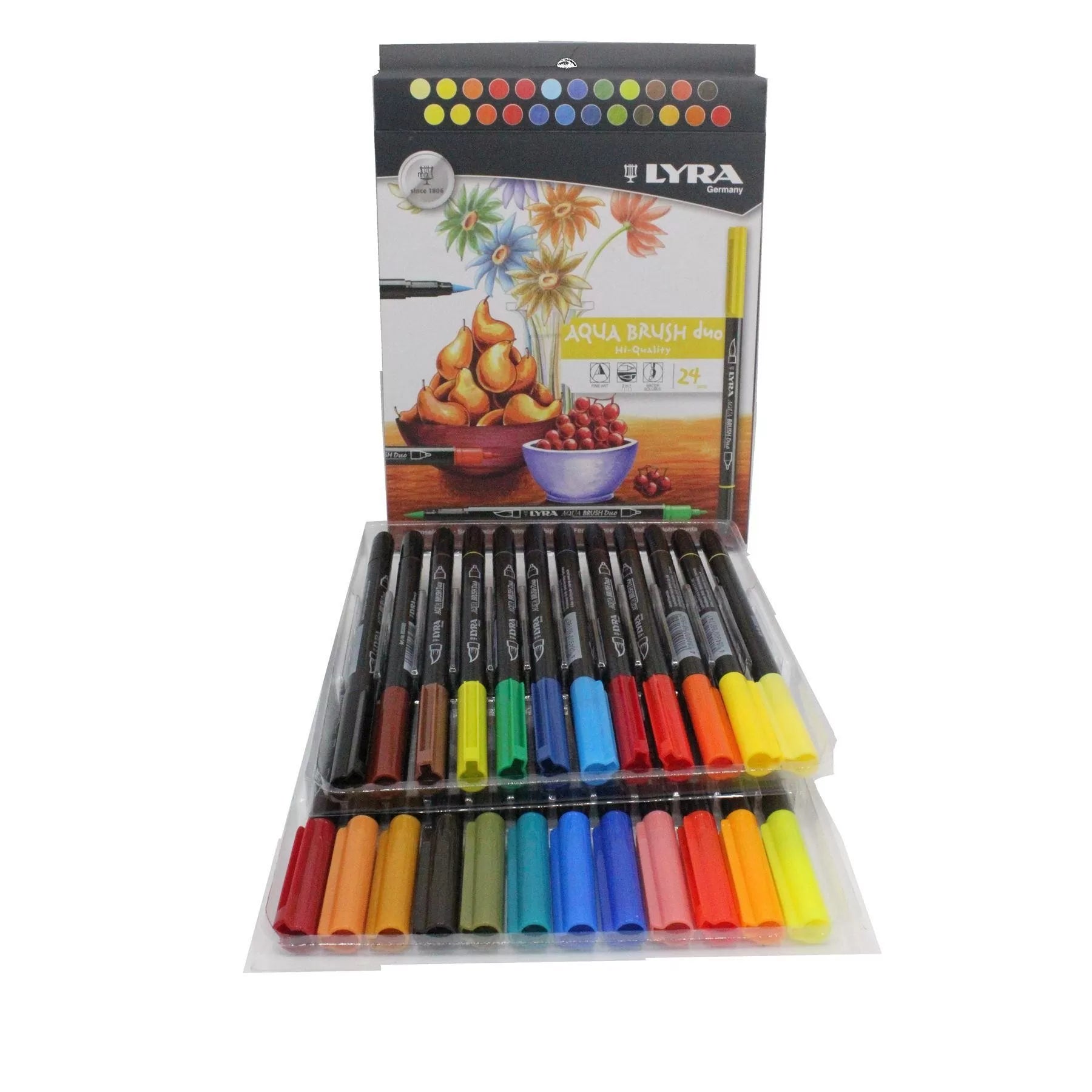 LYRA Art Pen, Fine Art Marker Set, 40 Assorted Colours, Fibre Tip Pen,  Ideal for Professionals & Students