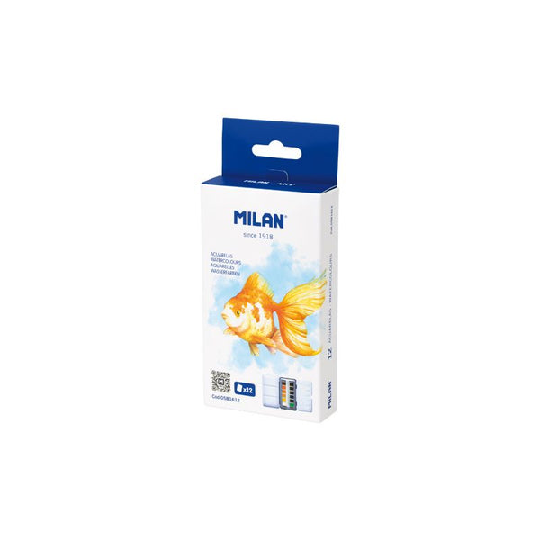 Milan Transparent Watercolor Tin Box of 12