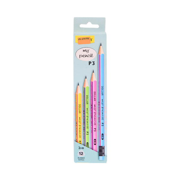 Dollar My Pencil Wow With Eraser PT 333 Pack Of 12