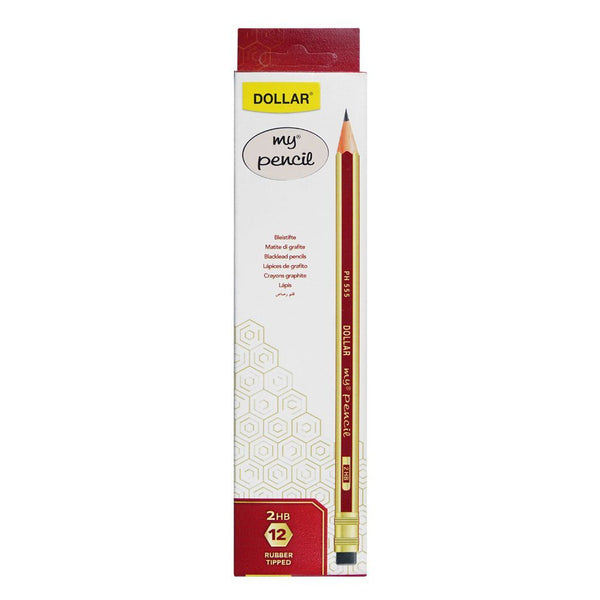 Dollar My Pencil Wooden PT 555 Pack Of 12