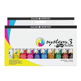 Daler-Rowney System3 Fluid Acrylics Set Of 10 – 29.5ML Tubes