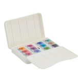 White Nights Artist Watercolor set of 12 Full Pans Pastel Theme Plastic Box