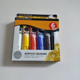 Daler Rowney Simply Acrylic Paint Set 75ml Pack of 6