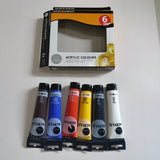 Daler Rowney Simply Acrylic Paint Set 75ml Pack of 6