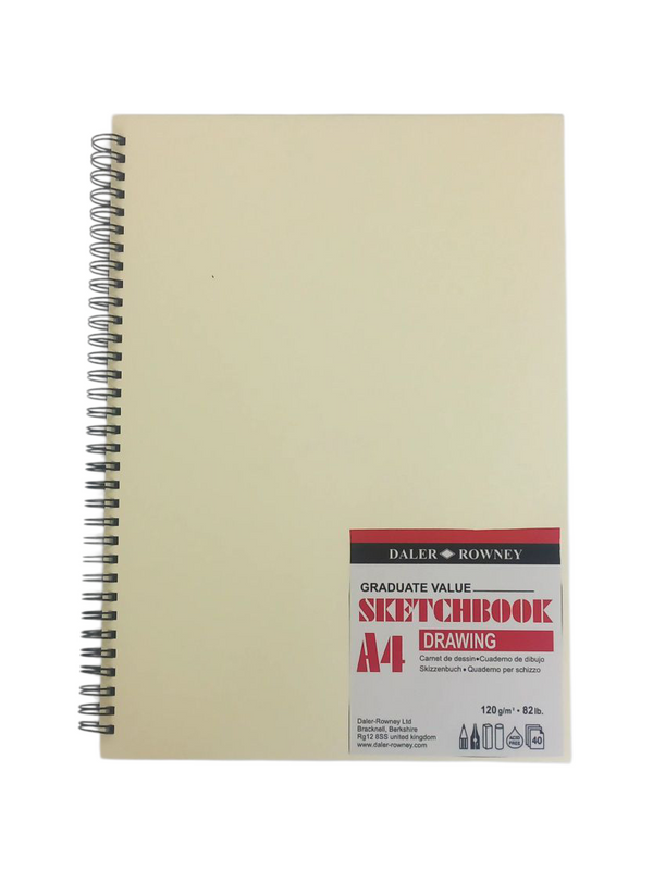 Daler Rowmey Graduate Sketch Pad Spiral A4 120gsm – 40 sheets