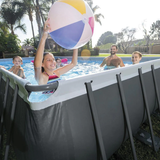 INTEX ( 24 ft x 12 ft x 52" ) Ultra XTR Frame™ Rectangular Pool Set With Sand Filter Pump