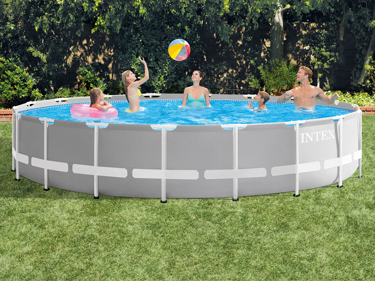 INTEX ( 18' x 48" ) Prism Frame Pool With Water Filter Pump "A" Type ( 549 x 122 cm)