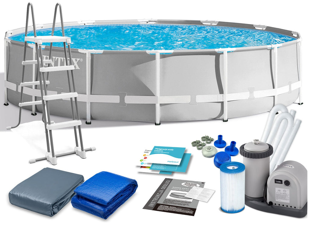 INTEX ( 18' x 48" ) Prism Frame Pool With Water Filter Pump "A" Type (