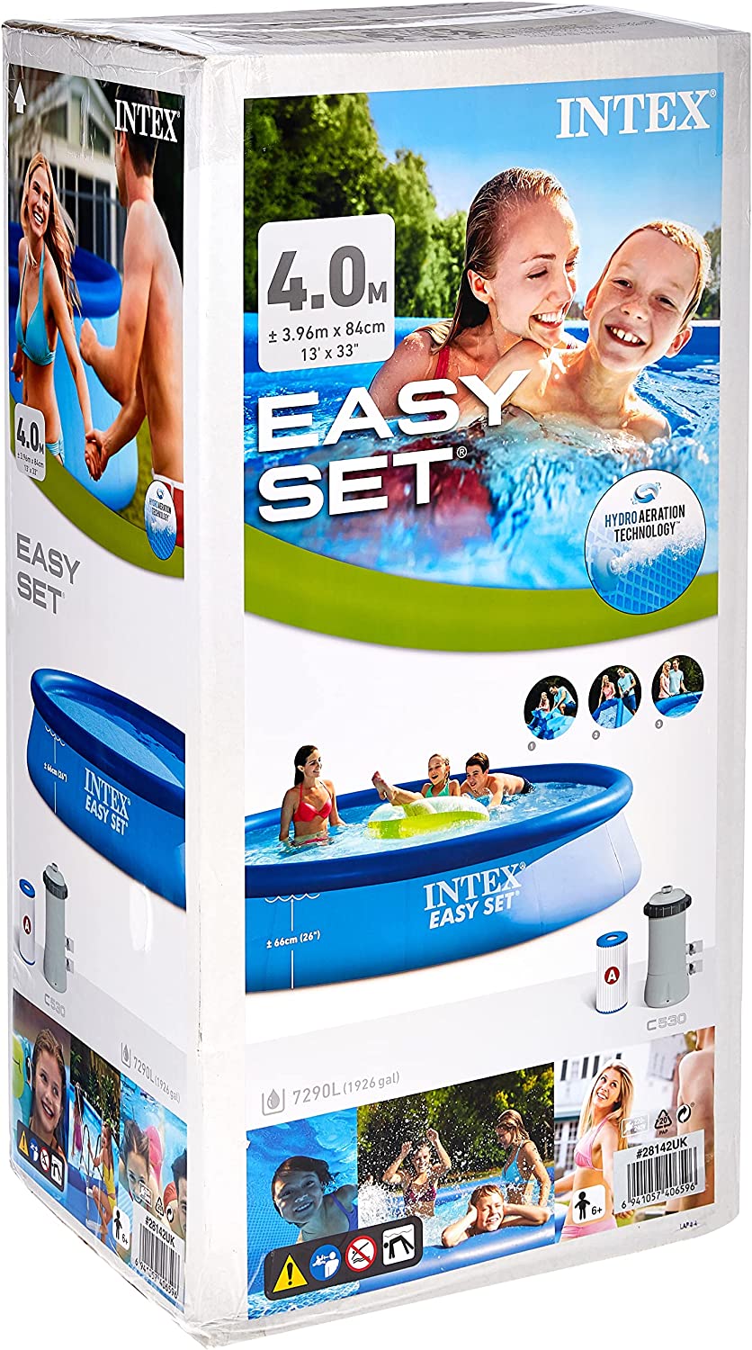 Intex Easy Set Swimming Pool With Filter Pump (13' x 33 ...