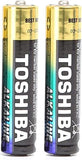 TOSHIBA High Power Alkaline AAA - 2 Battery Pack