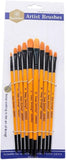 Keep Smiling Acrylic Filbert Brush Pack Of 10