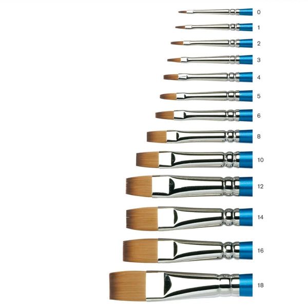 Winsor & Newton Cotman Flat Long Handle Brushes Sr 555