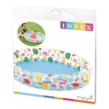 INTEX Stars Kiddie 2 Ring Circles Swimming Pool (48" X 10")
