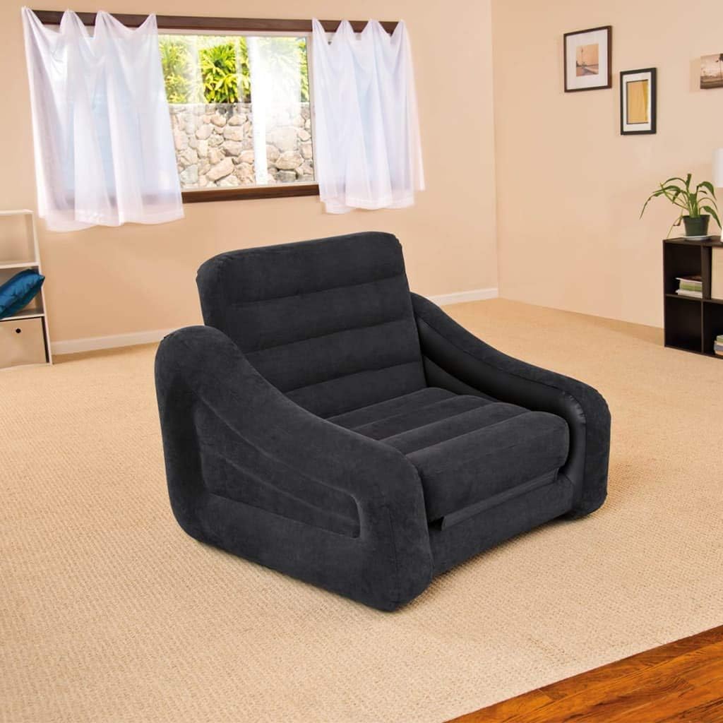 INTEX Pull Out Chair Single Seat With Twin Size Matress 43" X 86" X 26 "