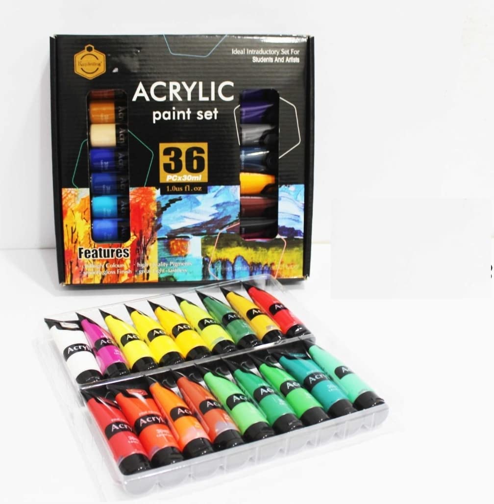 Keep Smiling Acrylic Colour Paint 30ml Set of 36pcs
