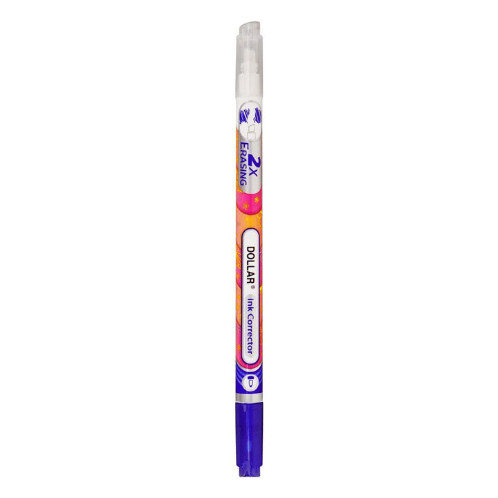 Ink corrector pen with visible branding on a white background