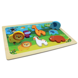 3D Colorful Animals & Vehicles Puzzle Board Game for Kids