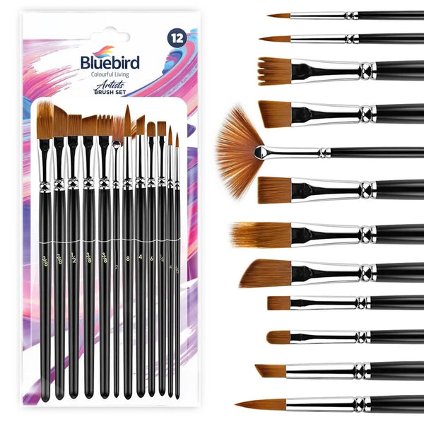 Bluebird Premium Mix Artist Brush Set of 12