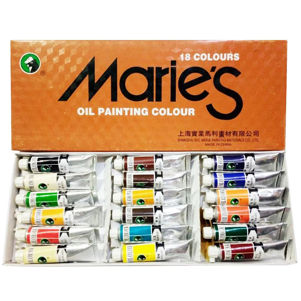 Maries Oil Paint 12ml Pack Of 18Pcs
