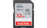 SanDisk Ultra 120MBs SDHC UHS-I Memory Card - 32GB