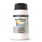 Daler Rowney System3 Acrylic Paint Titanium White – 500ml