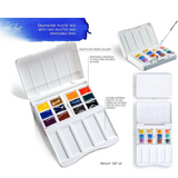 White Nights Artist Watercolor set of 12 Full Pans Plastic Box