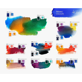White Nights Artist Watercolor set of 12 Full Pans Plastic Box