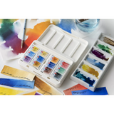 White Nights Artist Watercolor set of 12 Full Pans Urban Landscape ThemePlastic Box