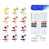 White Nights Artist Watercolor set of 24 Full Pans Plastic Box