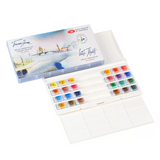 White Nights Artist Watercolor set of 24 Full Pans Plastic Box