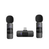 Boya BY-V2 Dual UltraCompact Wireless Microphone For Type I Phone IOS Devices With 2 Year Official Warranty