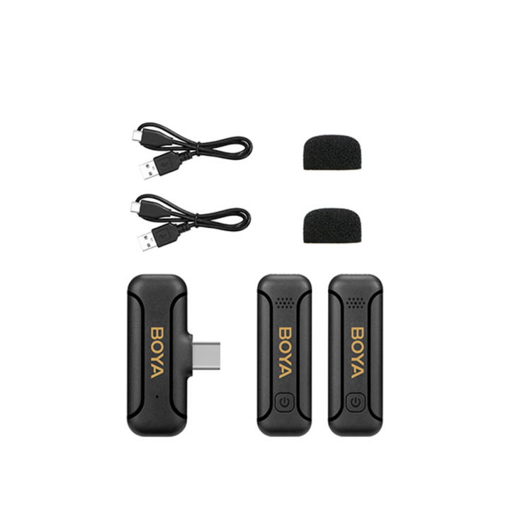 BOYA BY-WM3T2-U2 Wireless Microphone with C-Type Connector for Android Devices (2.4 GHz)