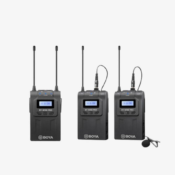 BOYA BY-WM8 Pro-K2 UHF Dual-Channel Wireless Lavalier System