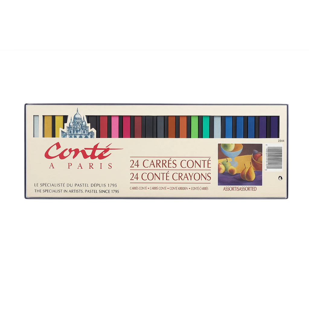 Color Conte Conte a Paris Conte Care Soft Square Pastels Box of 24 ...
