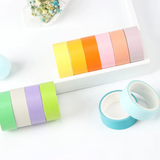 Cute Solid Color Washi Tape Set of 12