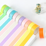 Cute Solid Color Washi Tape Set of 12