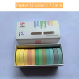 Cute Solid Color Washi Tape Set of 12