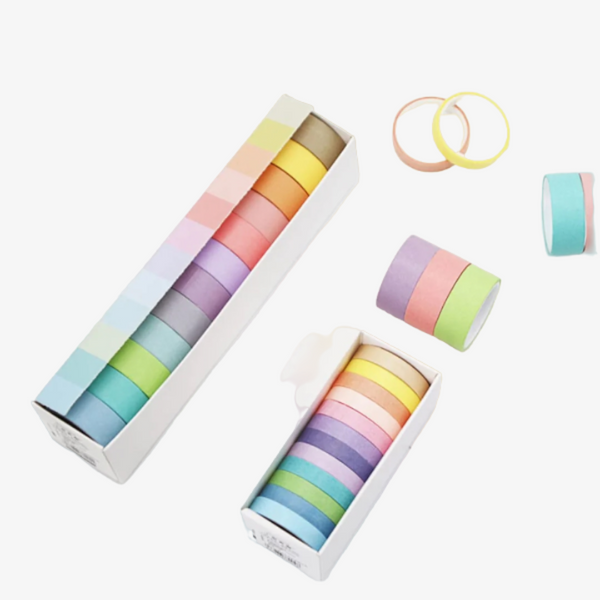 Cute Solid color Washi Tape Set of 12