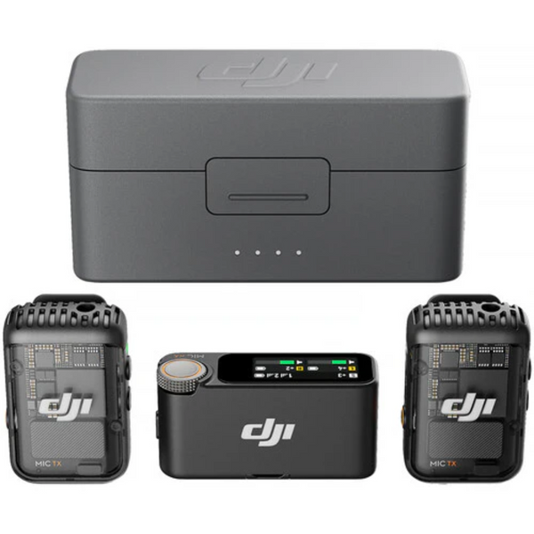 DJI Mic 2 for 2-Person Compact Digital Wireless Microphone System/Recorder for Camera & Smartphone (2.4 GHz)