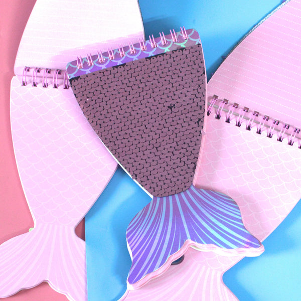 Mermaid Shiny Mini Spiral Notepad