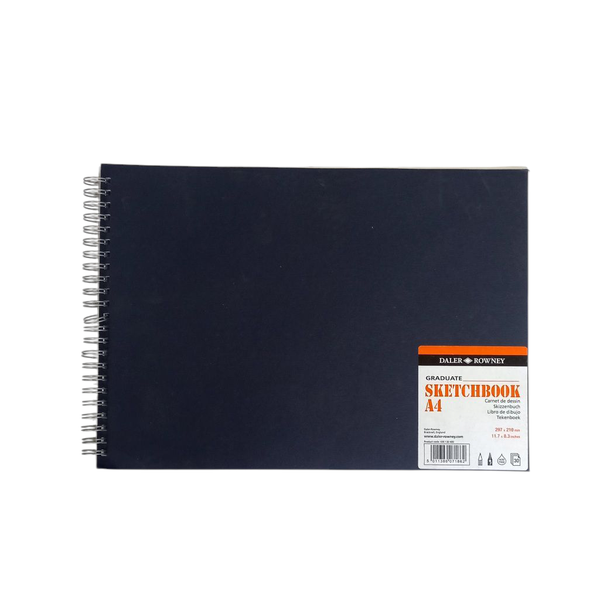 Daler Rowney Graduate Spiral A4 Sketchbook Landscape 30 Sheets – 120gsm
