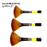 Daler Rowney System 3 Fan Brushes Long Handle